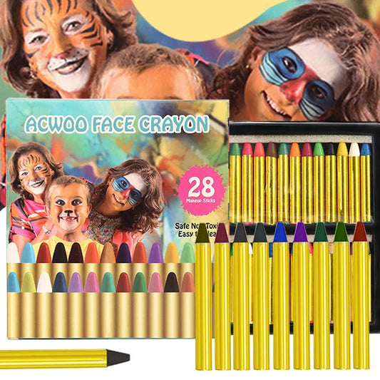 Face Paint Crayons Set 28 oder 36 Stück