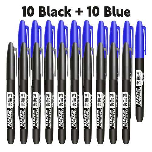 Waterproof Permanent Marker Set – 6 Pieces