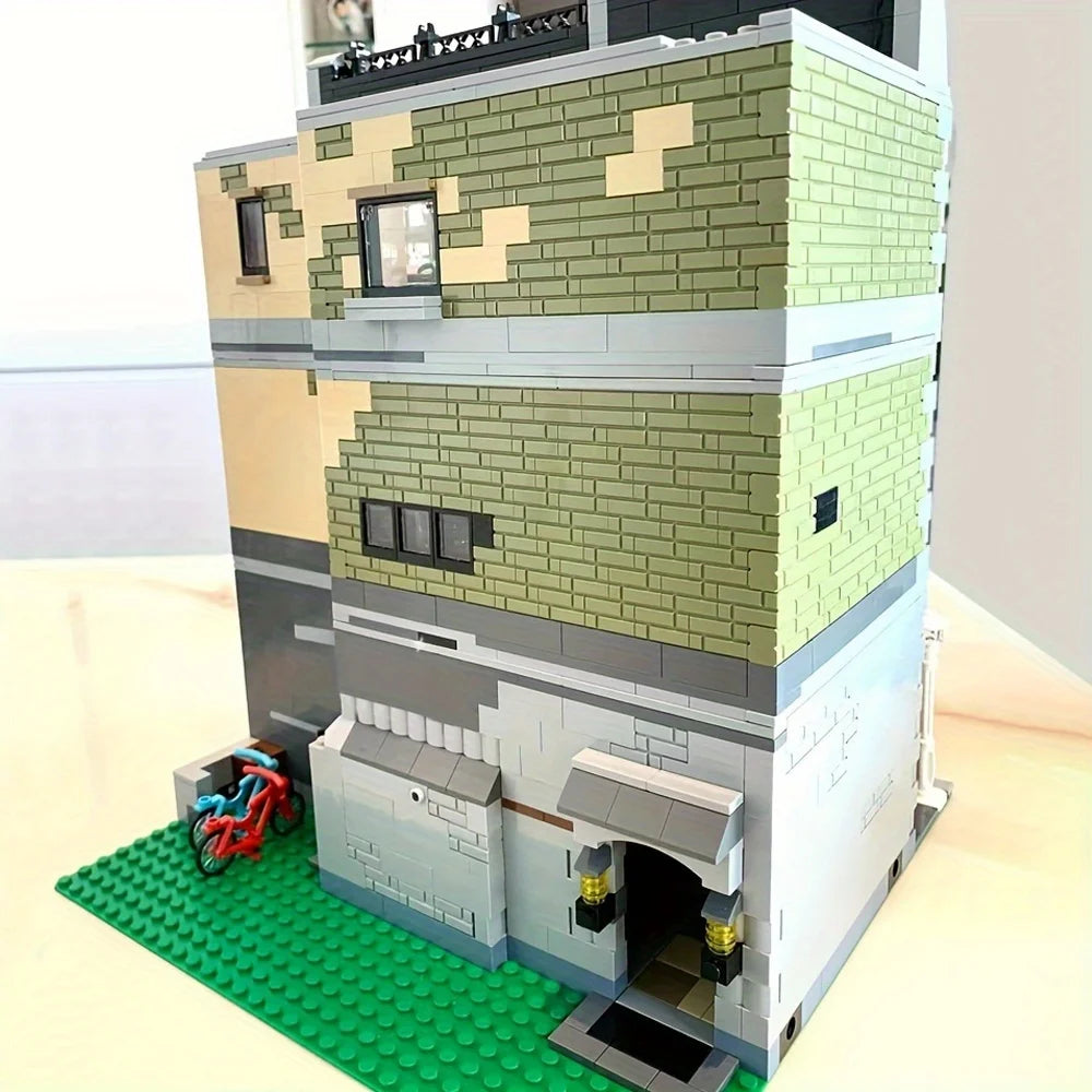 Build Your Dream City with the Street View City Building Blocks – Creative MOC Kits for Bank, Café Corner, Downtown Diner, and More!