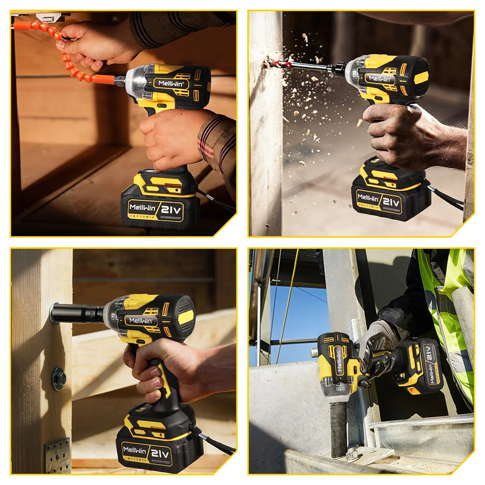 MELLWIN 520 N·m Brushless 3-in-1 Akku-Schlagschrauber