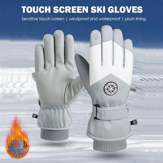 Waterproof winter ski and snowboard gloves 