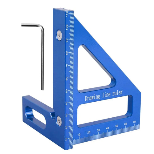 Angle measuring ruler 