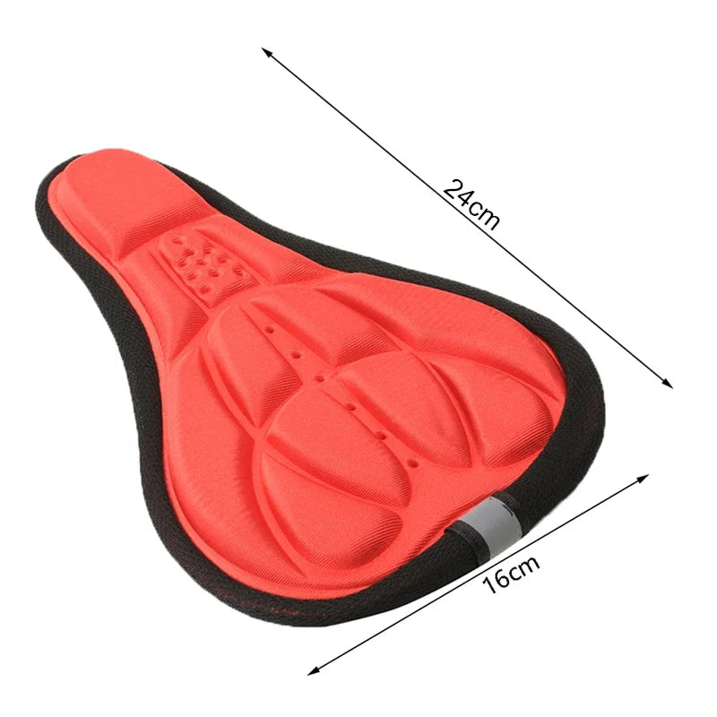 Padded bicycle saddle cover