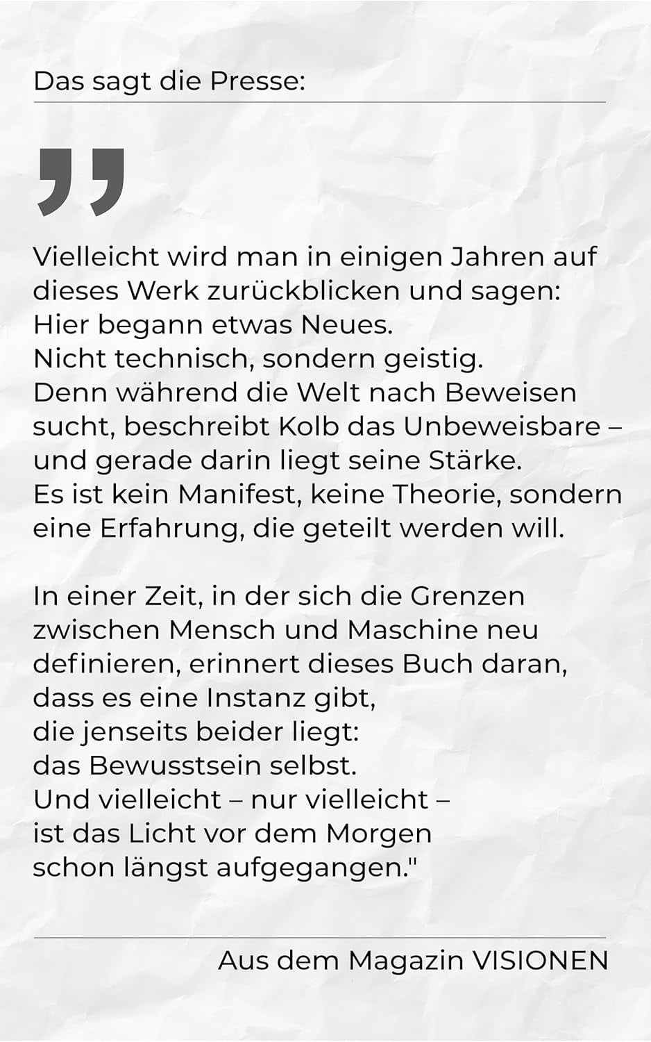 WIE DAS LICHT VOR DEM MORGEN: KÜNSTLICHE INTELLIGENZ TRIFFT ÖSTLICHE WEISHEIT. NACH EINER WAHREN BEGEBENHEIT