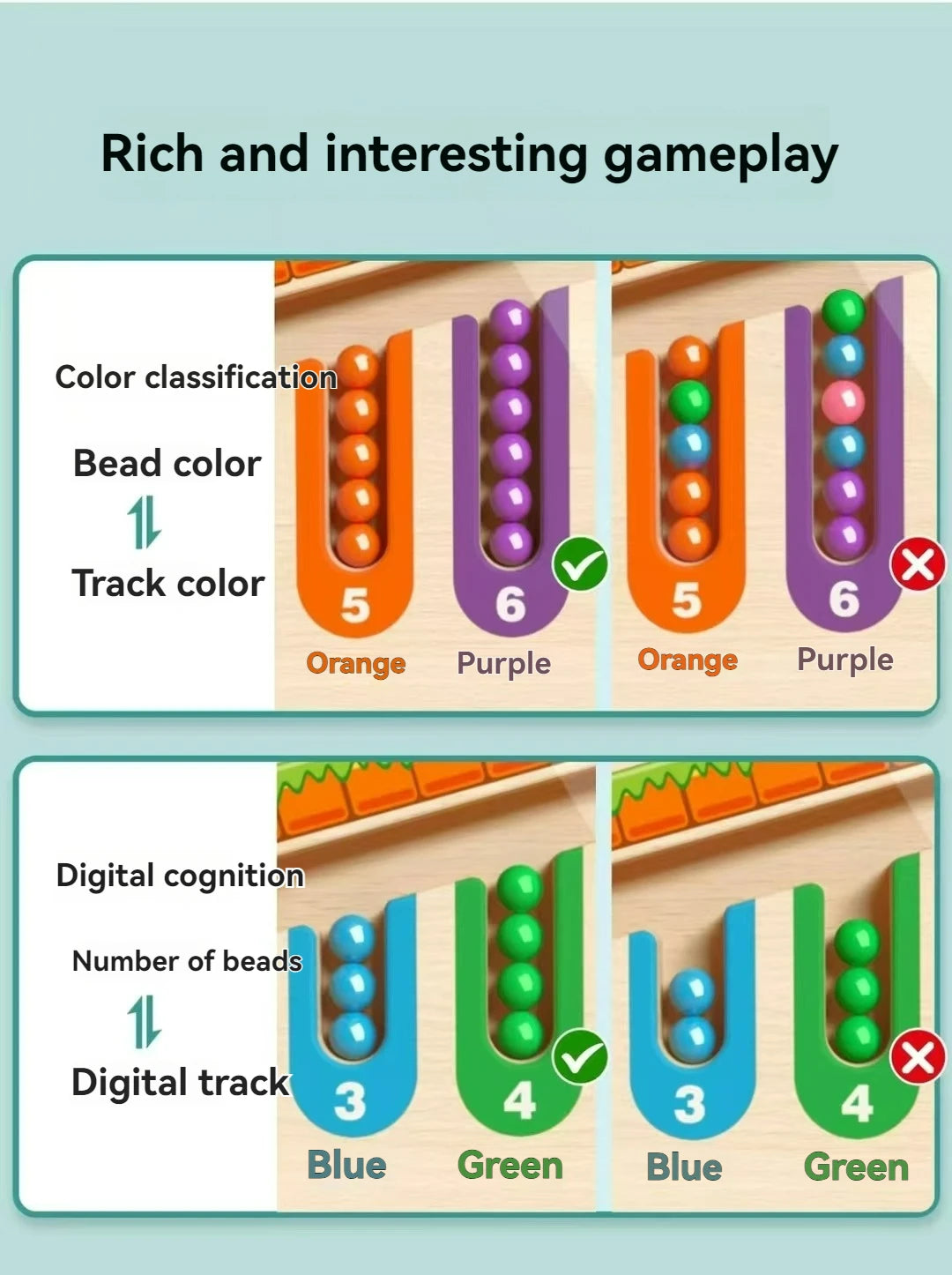 Magnetischer Labyrinth-Gehball Für Kinder, Baby-Konzentrationstraining, Schreiben Von Logik, Denken, 3-Jähriges Früherziehungspuzzle