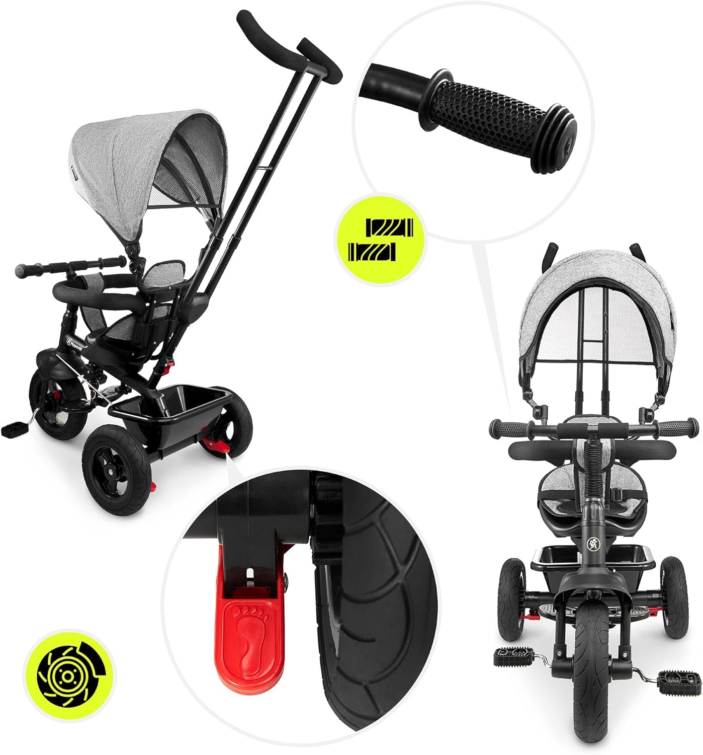 Hypermotion Dreirad Ab 1 Jahr Mit Schubstange