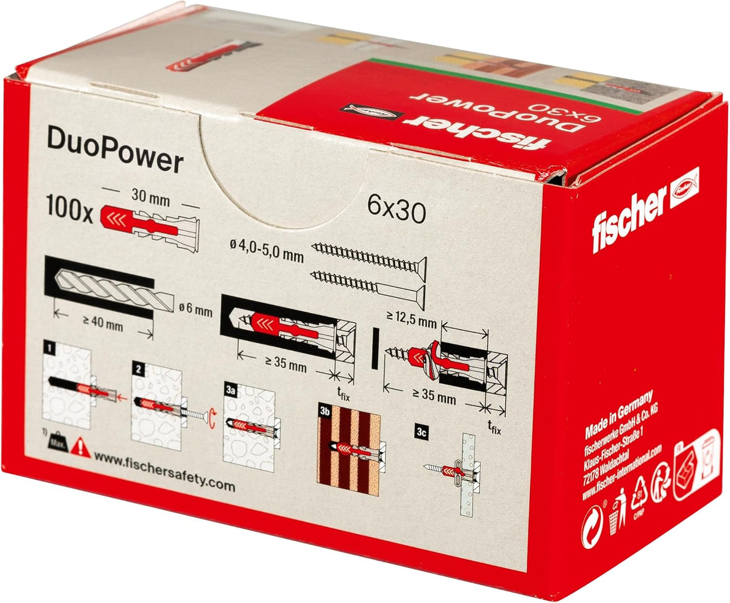Fischer Duopower 6 X 30, Universaldübel