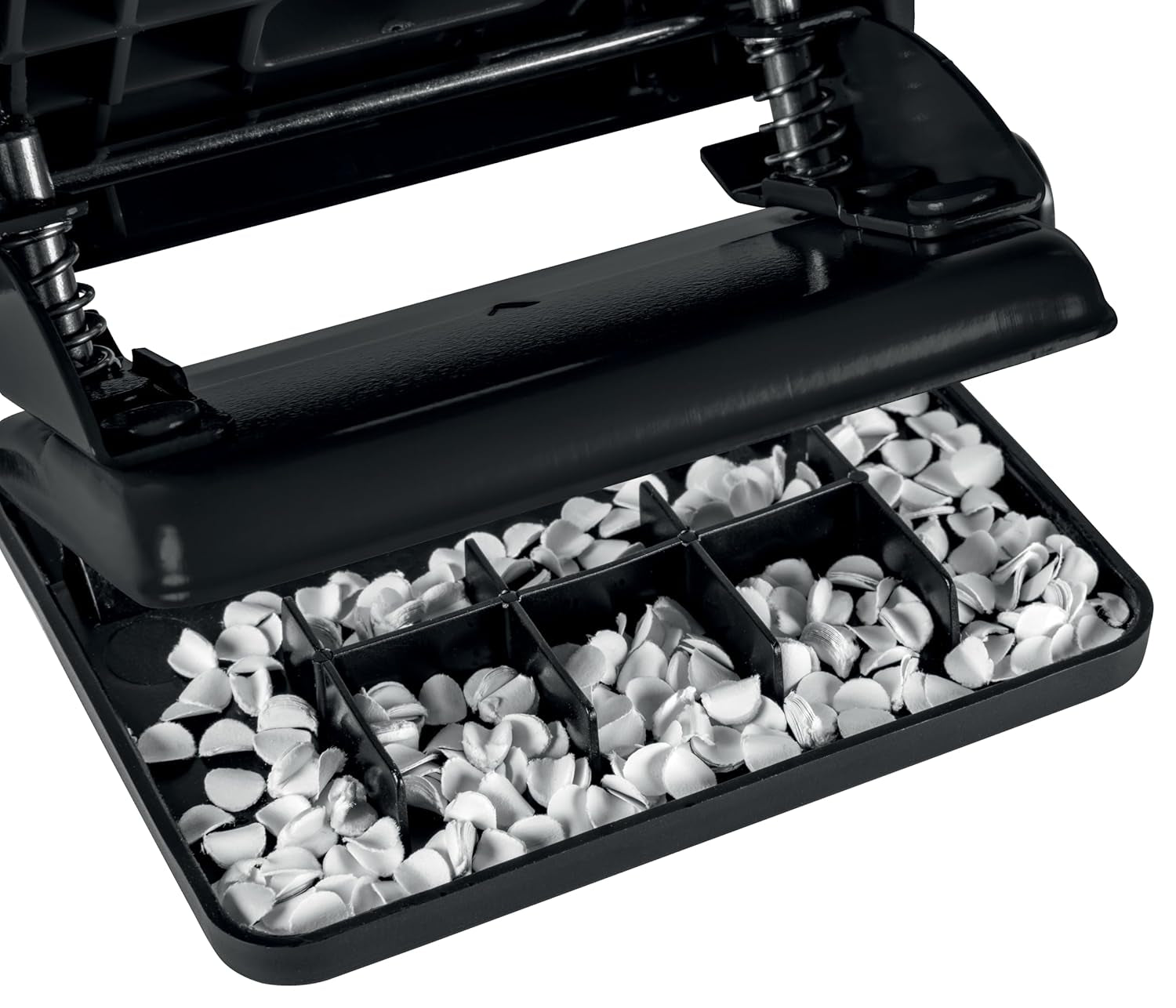 VON Leitz Locher, Für 20 Blatt, Anschlagschiene Mit Formatangaben, Kompakte Größe Ideal Für Zu Hause, Im Büro Oder in Der Schule, Metall Und Kunststoff, Schwarz, 50200095