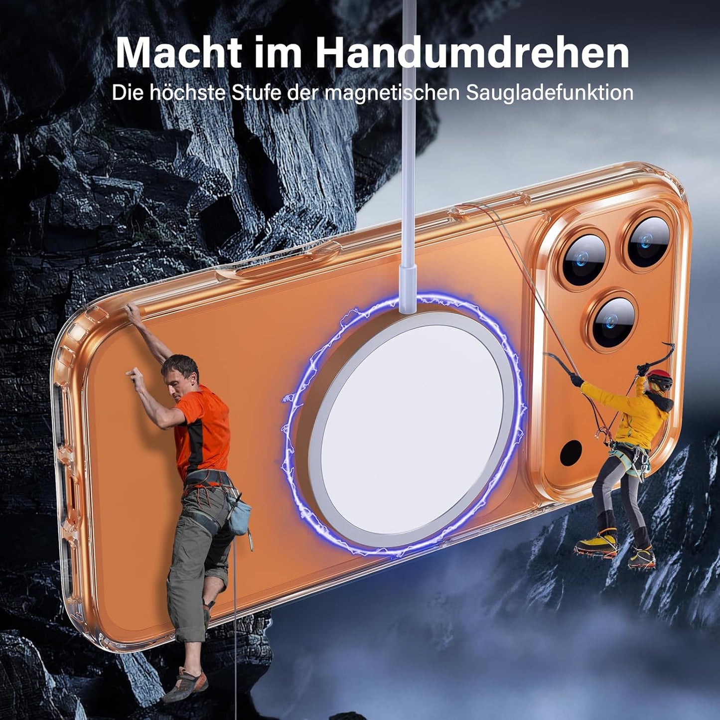 Uniqueme Für Iphone 17 Pro Hülle - Handyhülle Für Iphone 17 Pro Case, Rundumschutz Hülle Set Schutzhülle Cover, 1 Handyhülle & 2 Schutzfolie - Transparent