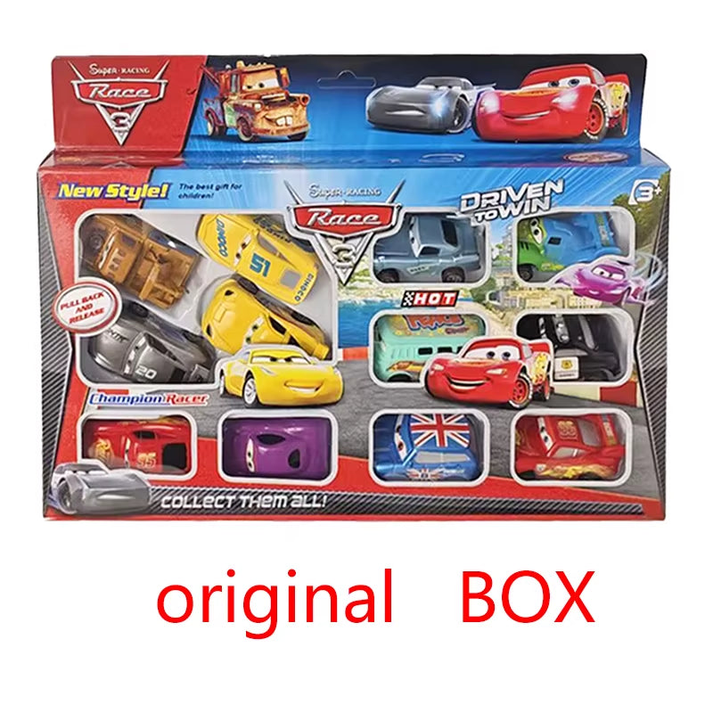 12-Teiliges Set Disney Pixar Cars 2 Spielzeug Kind Lightning Mcqueen Fillmore Sheriff Jackson Storm Ramirez Mini Pull Back Car 3 Kindergeschenk