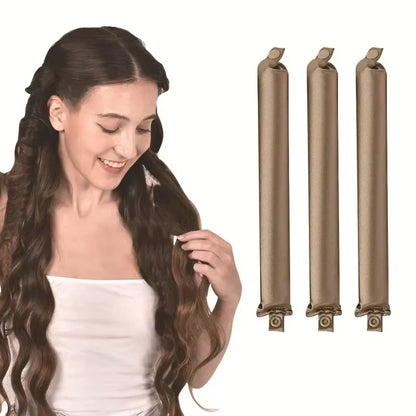 Heatless Hair Curler Curling Rod Headband No Heat Hair Rollers Satin Lazy Curls Soft Curlers Sleeping Flexi Rods Styling Tools