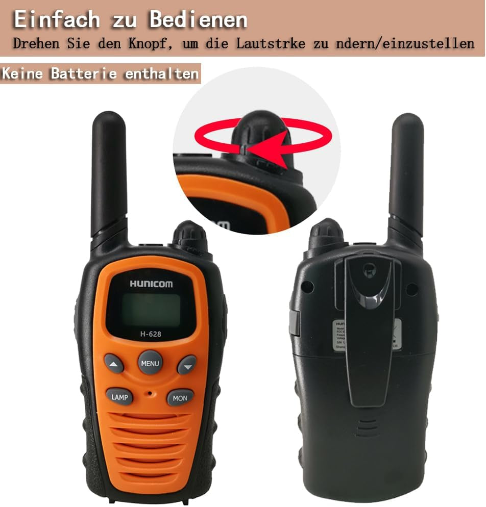 Walkie Talkies Für Erwachsene Mit Großer Reichweite - PMR, VOX Freisprecheinrichtung Mit Taschenlampe Led-Hintergrundbeleuchtung
