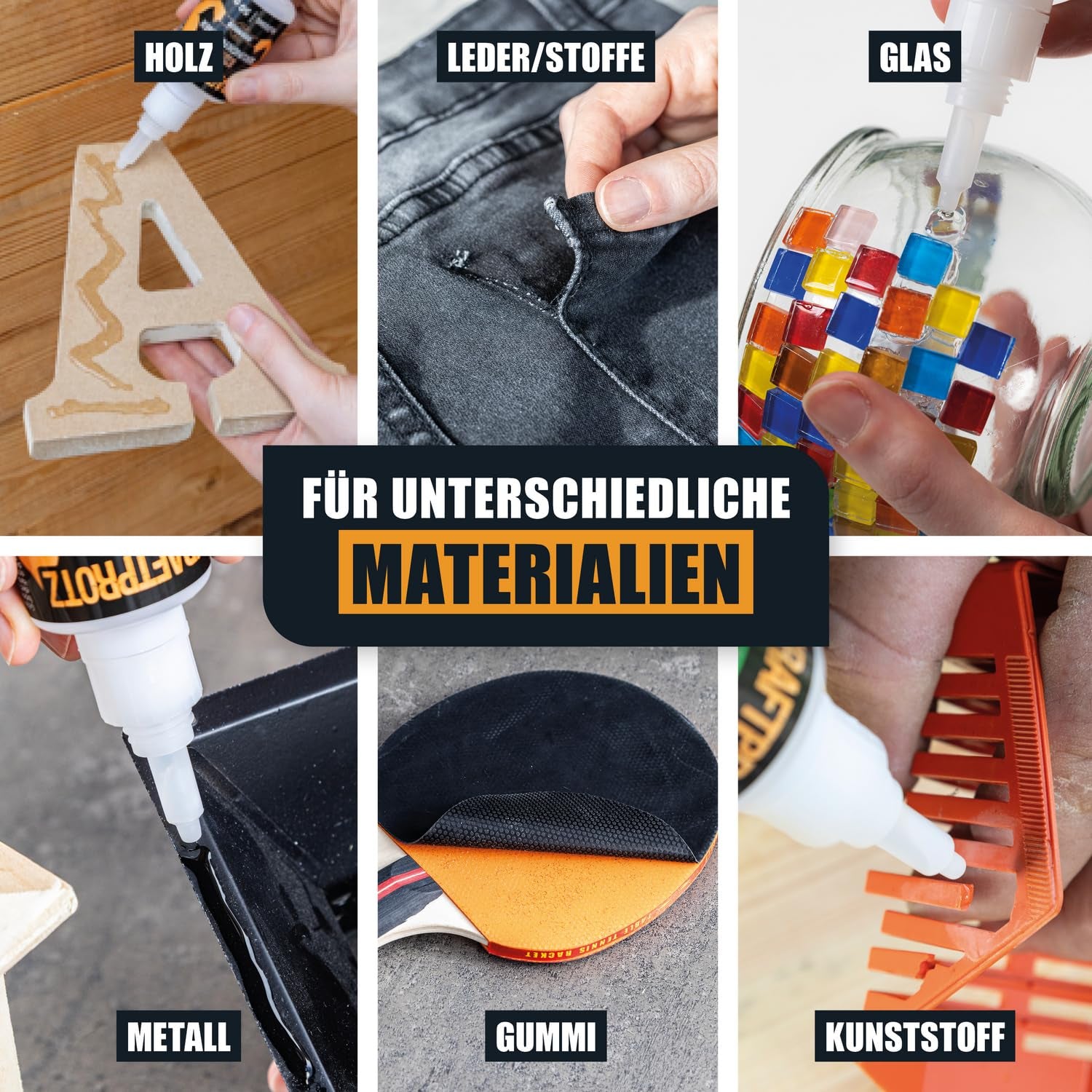 Sekundenkleber Extra Stark Gel 50 G – XXL Superkleber Für Holz, Metall, Kunststoff, Glas