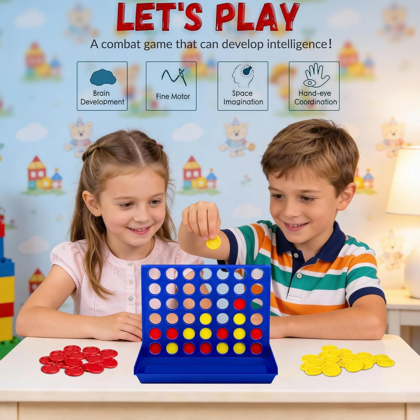 Vingahouse 4 in Einer Reihe Spiel, Strategiespiel Für 2 Spieler