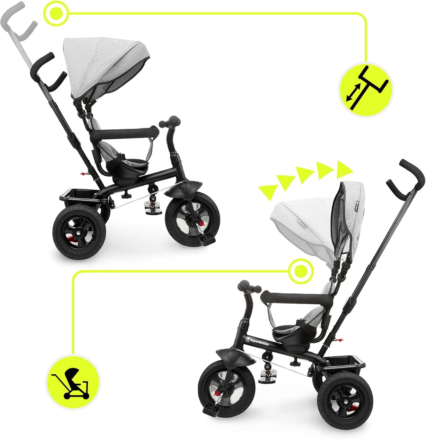 Hypermotion Dreirad Ab 1 Jahr Mit Schubstange