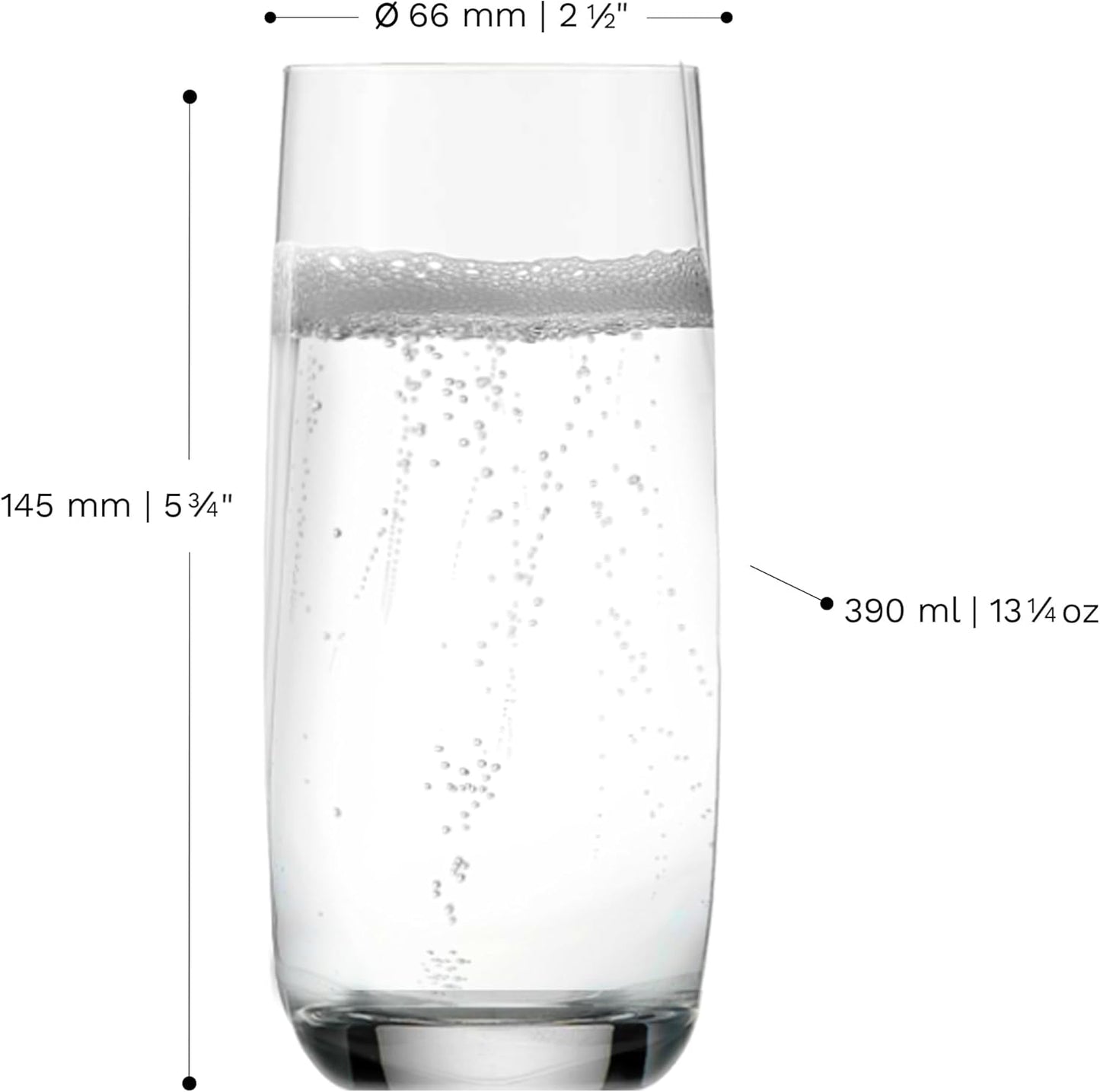 Stölzle Lausitz Longdrinkgläser Weinland 6Er-Set 390 Ml – Elegante Allroundgläser Ideal Für Cocktails, Drinks, Wasser & Säfte – Hochwertige Wassergläser Aus Kristallglas – Spülmaschinen- & Stoßfest