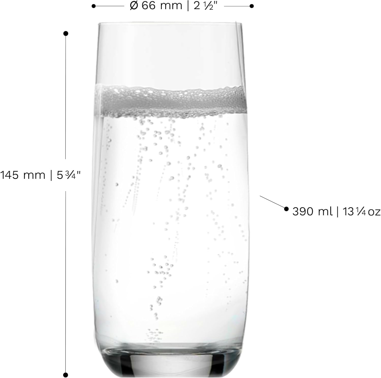 Stölzle Lausitz Longdrinkgläser Weinland 6Er-Set 390 Ml – Elegante Allroundgläser Ideal Für Cocktails, Drinks, Wasser & Säfte – Hochwertige Wassergläser Aus Kristallglas – Spülmaschinen- & Stoßfest