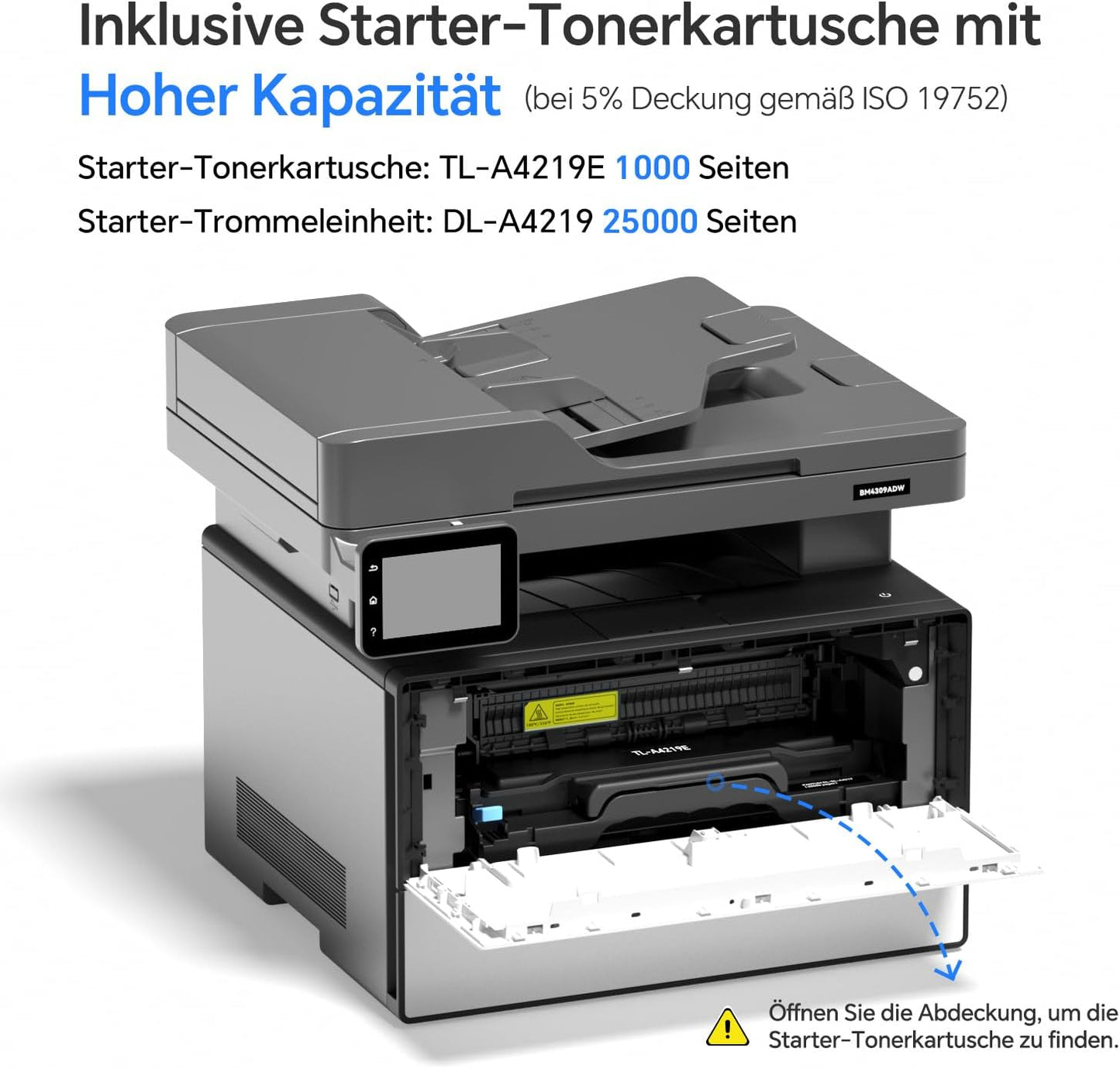 PANTUM BM4309ADW Multifunktionsdrucker Laserdrucker Schwarz Weiss