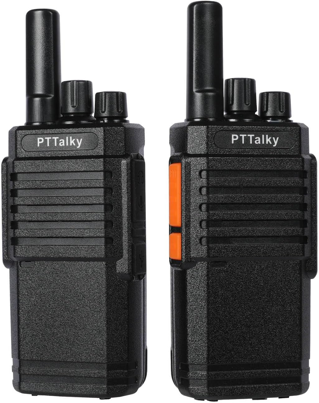 Walkie Talkie Für Erwachsene PMR Funkgeräte 16 Kanäle VOX CTCSS/DCS Wiederaufladbares Walki Talki Erwachsene (2 Stück, Schwarz)
