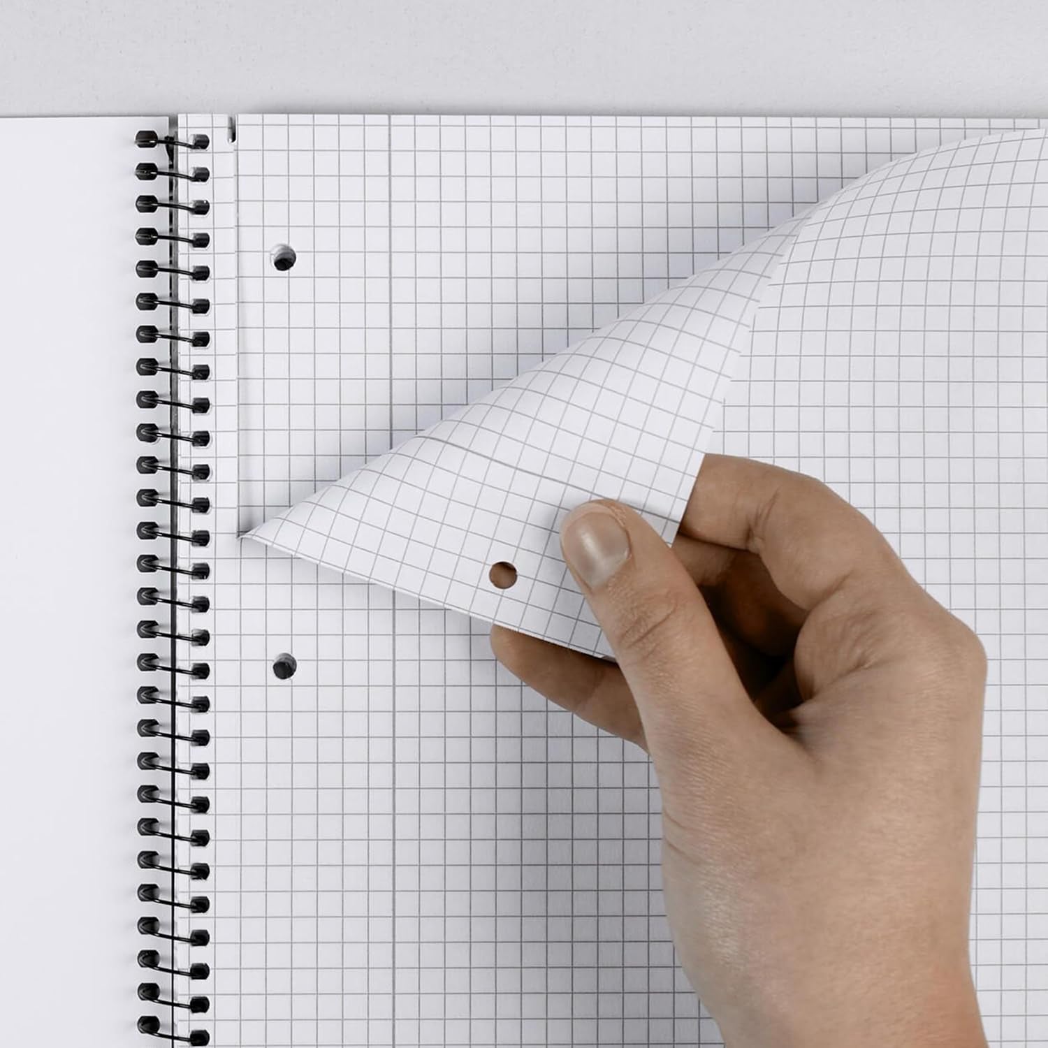 Herlitz Collegeblock A4, 80 Blatt Rand Links Und Rechts (Kariert)