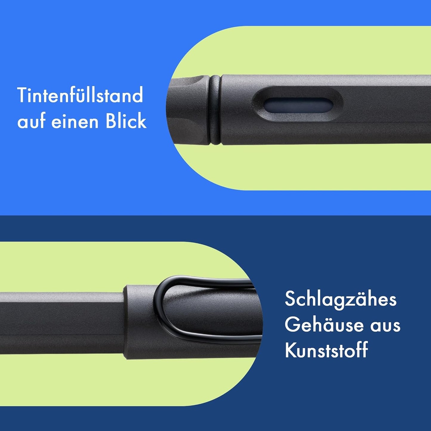 Safari Umbra Füller - Inkl. Tintenpatrone T 10 Blau - Rechtshänder